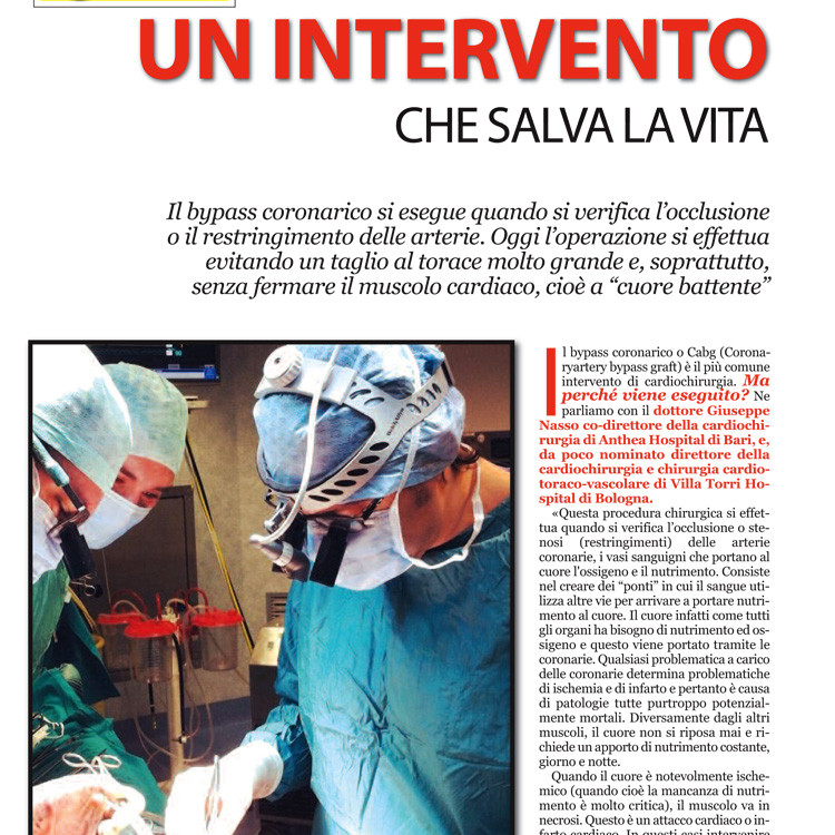 Un intervento che salva la vita