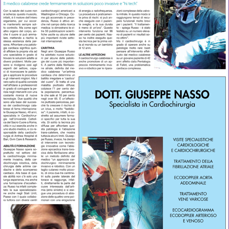 Speciale Salute e Benessere: Esperienza e tanta ricerca contro le malattie del cuore.